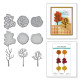 Spellbinders Changing Trees Etched Dies