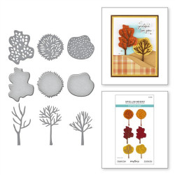 Spellbinders Changing Trees Etched Dies