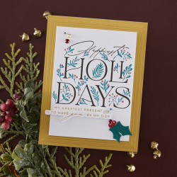 Spellbinders Happiest Holidays Registration Press Plate Set