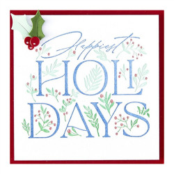 Spellbinders Happiest Holidays Registration Press Plate Set