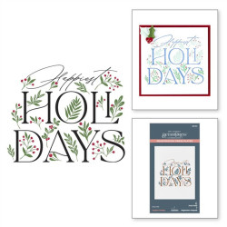 Spellbinders Happiest Holidays Registration Press Plate Set