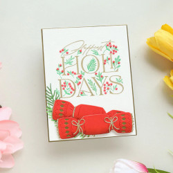 Spellbinders Happiest Holidays Registration Press Plate Set