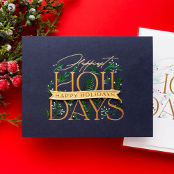Spellbinders Happiest Holidays Registration Press Plate Set