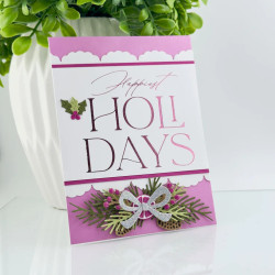 Spellbinders Happiest Holidays Registration Press Plate Set