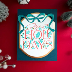 Spellbinders Happiest Holidays Registration Press Plate Set