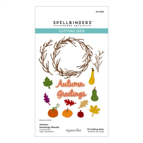 Spellbinders Autumn Greetings Wreath Etched Dies