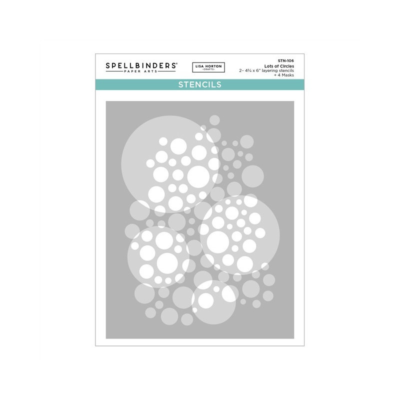 Spellbinders Lots of Circles Stencils by Lisa Horton