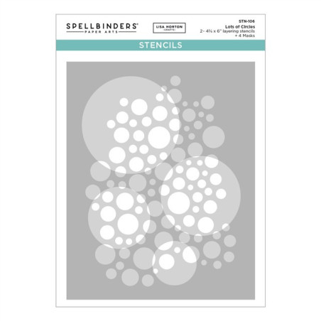 Spellbinders Lots of Circles Stencils by Lisa Horton
