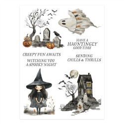 Spellbinders Stay Spooky Rub-On Sheets 2fogli