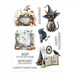 Spellbinders Stay Spooky Rub-On Sheets 2fogli