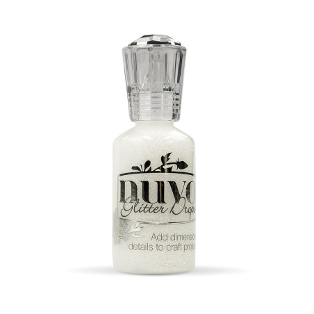 Nuvo Glitter Drops White blizzard