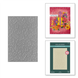 Spellbinders Musical Notes 3D Embossing Folder