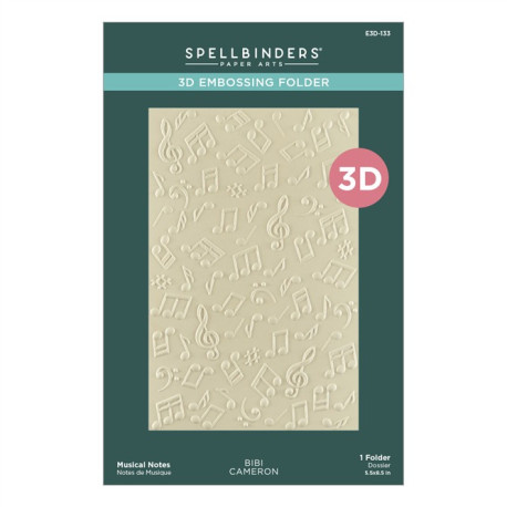 Spellbinders Musical Notes 3D Embossing Folder