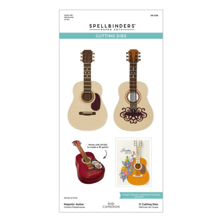 Spellbinders Majestic Guitar Etched Dies