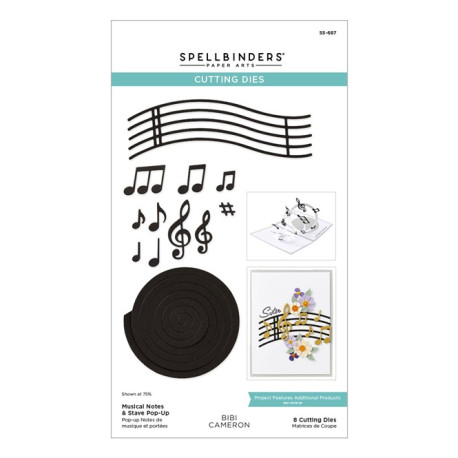 Spellbinders Musical Notes & Stave Pop-Up Etched Dies