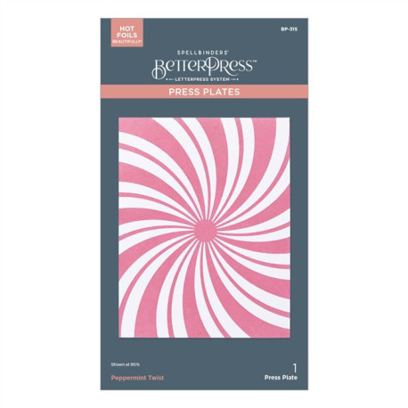 Spellbinders Peppermint Twist BetterPress Plate