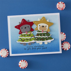 Spellbinders Deck the Paws Clear Stamp & Die Set