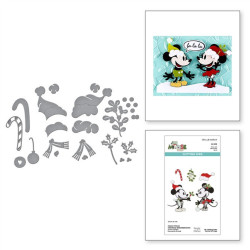 Spellbinders Classic Mouse Christmas Embellishments Etched Dies