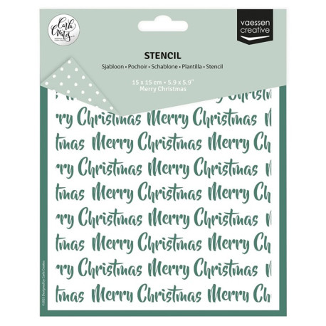 Vaessen Creative Stencil MERRY CHRISTMAS