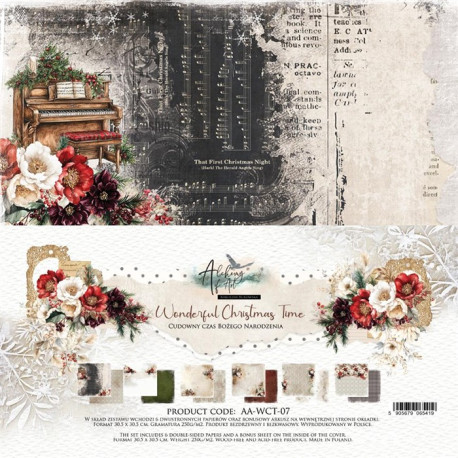 Alchemy of Art Wonderful Christmas Time Paper Collection Set 30x30cm 6fg