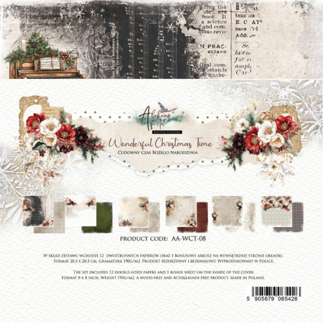 Alchemy of Art Wonderful Christmas Time Collection Set 20x20cm 12fg