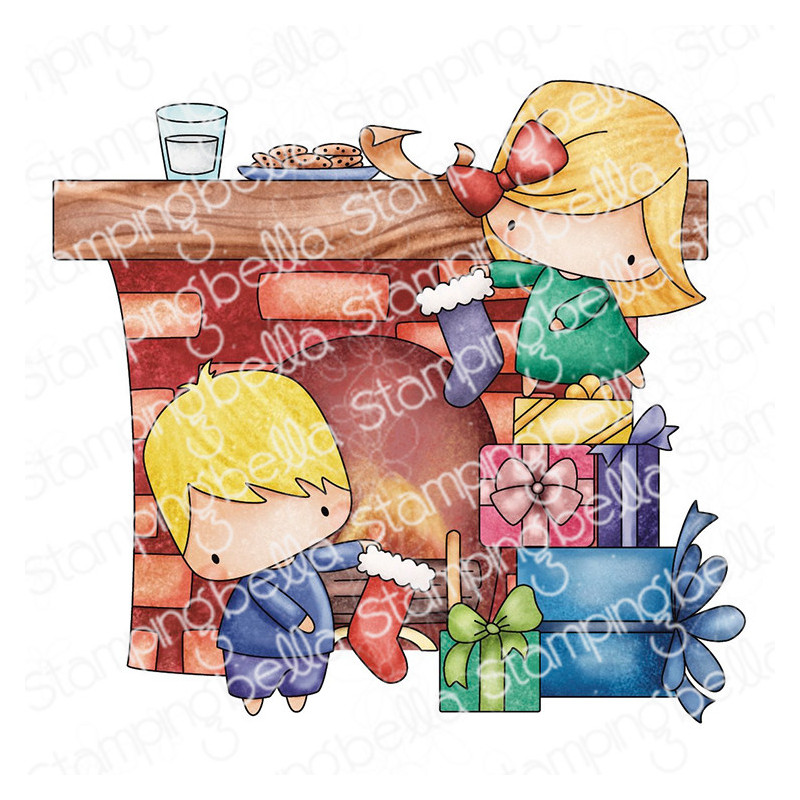 Stamping Bella Little Cutie Kids Hanging Christmas Stockings