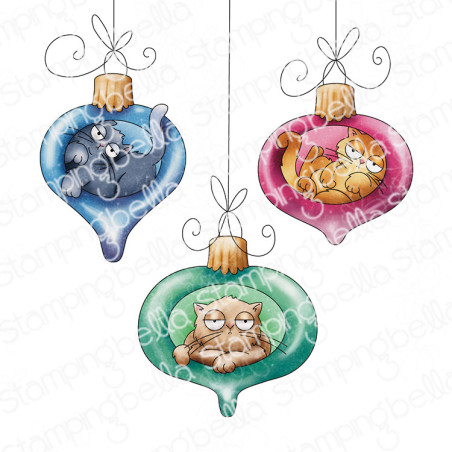 Stamping Bella Oddball Bauble Cats 3pezzi