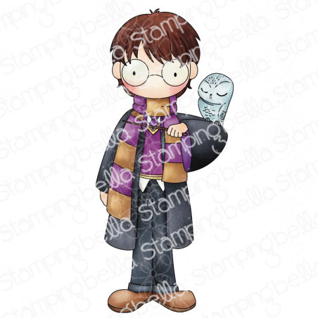 Stamping Bella Tiny Townie Wizard in Training with Owl