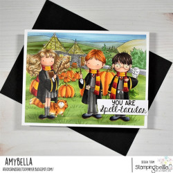Stamping Bella Tiny Townie Wizard in Training with Owl