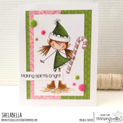 Stamping Bella Whimsabella Christmas Elf HollyBelle