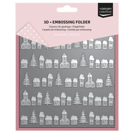 Vaessen Creative Embossing Folder Villaggio di Natale