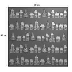 Vaessen Creative Embossing Folder Villaggio di Natale