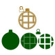 Vaessen Creative Cutting & Embossing Die Palla di Natale