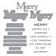 Spellbinders Merry Sentiments Clear Stamp & Die Set by Lisa Horton
