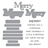 Spellbinders Merry Sentiments Clear Stamp & Die Set by Lisa Horton