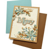Spellbinders Merry Sentiments Clear Stamp & Die Set by Lisa Horton