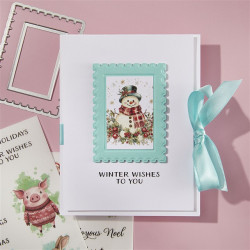 Spellbinders Postage Stamps 3D Emboss & Cut Folder