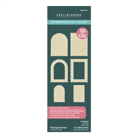 Spellbinders Postage Stamps 3D Emboss & Cut Folder