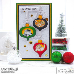 Stamping Bella Oddball Bauble Cats 3pezzi