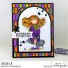 Stamping Bella Tiny Townie Witch in Training with Cat