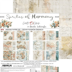 Craft o' Clock Sprites Of Harmony Paper COLLECTION and BASIC designs Set 20x20cm 24fg