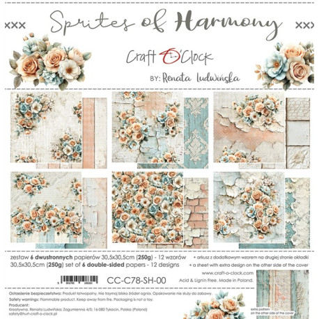 Craft o' Clock Sprites Of Harmony Paper Collection Set 30x30cm 6fg