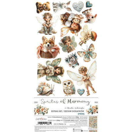 Craft o' Clock Sprites Of Harmony Extras to Cut 15,75x30,5cm