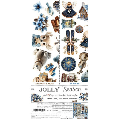 Craft o' Clock Jolly Season Extras to Cut MIX 15,75x30,5cm
