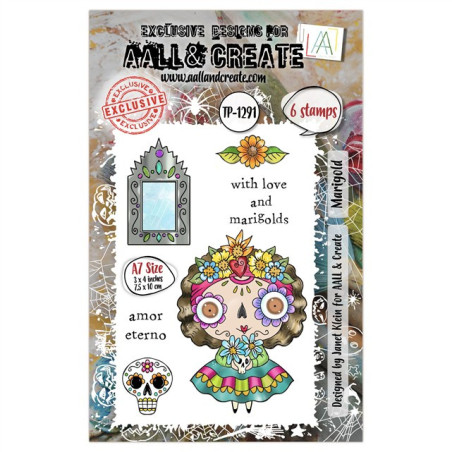 AALL & Create Stamp Set A7 1291 Marigold