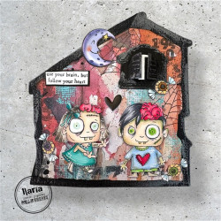 AALL & Create Stamp Set A7 1293 Brainy and Cute