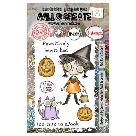 AALL & Create Stamp Set A7 1296 Too Cute Spook