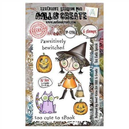 AALL & Create Stamp Set A7 1296 Too Cute Spook