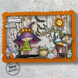 AALL & Create Stamp Set A7 1297 Wee Witch