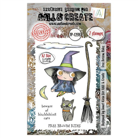 AALL & Create Stamp Set A7 1298 Free Broom Rides